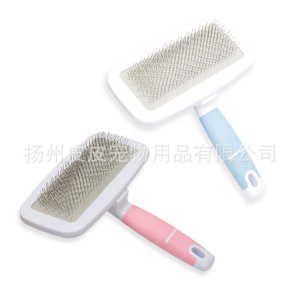 寵物用品防滑柄不銹鋼針梳貼牌定制代加工