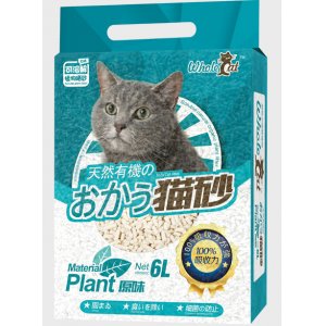 whole cat天然植物貓砂原味6L