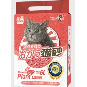 whole cat天然植物貓砂紅棗味6L
