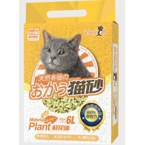 whole cat天然植物貓砂桂花味6L