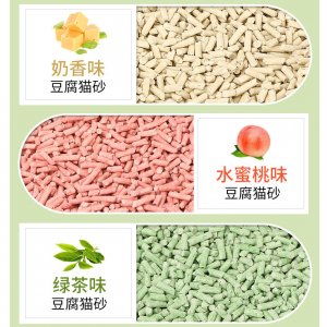 迪邁豆腐貓砂綠茶/奶香/蜜桃味 6L