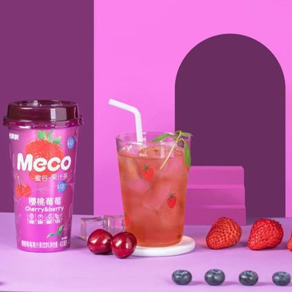 Meco新品“櫻桃莓莓”果汁茶全球首發(fā)
