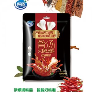 伊順190g骨湯火鍋湯料紅油辣湯