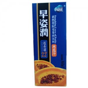 早滋潤(rùn)亞熱帶陽光果肉飲料木瓜汁