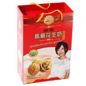 山爾原漿核桃花生奶植物蛋白飲料手提袋