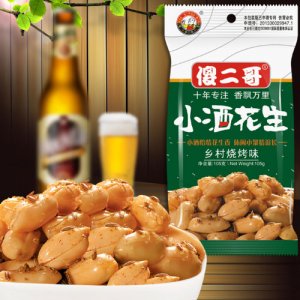 傻二哥小酒花生鄉(xiāng)村燒烤味105g