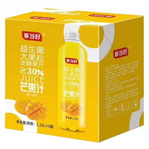 享當(dāng)好益生菌大果粒芒果汁發(fā)酵果汁飲料1.25X6瓶