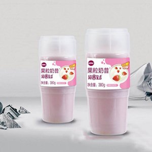 喜愛果園果粒奶昔草莓酸奶風味飲料380g