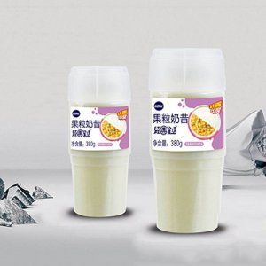喜愛果園果粒奶昔百香果酸奶風味飲料380g