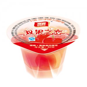 雅客雙果之戀蜜桃+櫻桃果肉果凍 80g
