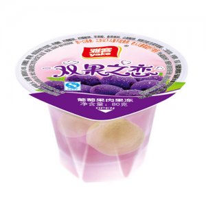 雅客雙果之戀葡萄果肉果凍80g