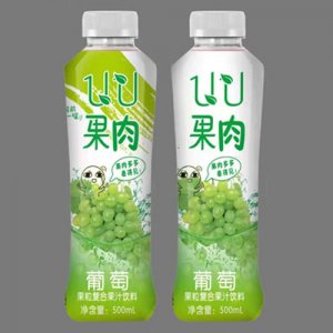 沁領(lǐng)UU果肉葡萄果粒復(fù)合果汁飲料500ml