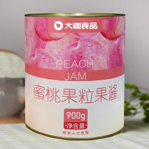 大咖食品蜜桃果粒果醬