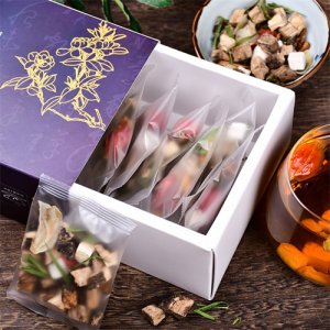 緣來(lái)花開(kāi)菊苣梔子茶盒裝