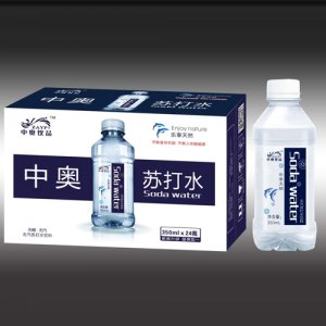 中奧飲品無糖元?dú)馓K打水飲料350mlx24瓶