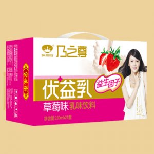 乃之尊優(yōu)益乳草莓味飲品250mlX24