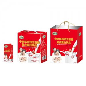 老農場中老年高鈣無蔗糖復合蛋白飲品禮盒