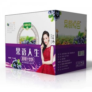果顏悅色果語(yǔ)人生藍(lán)莓汁1.5Lx6瓶