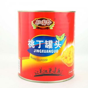 桃園春桃丁罐頭3000g