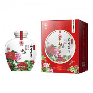 華夏龍輦國畫酒花開富貴