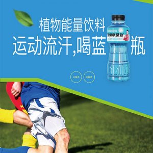 黛勁維生素飲料馬黛茶味藍瓶490ml