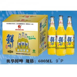 奧華9度鮮啤酒600ml