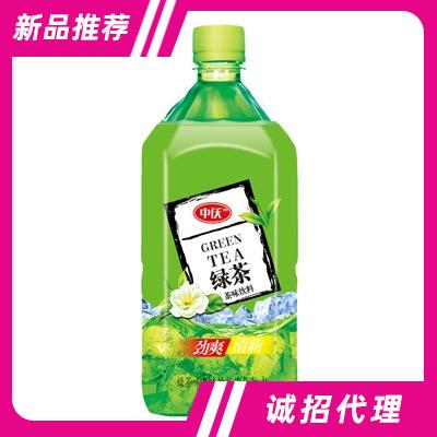 中仸綠茶茶味飲料1L