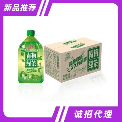 九明升青梅綠茶風(fēng)味飲料1L×12瓶