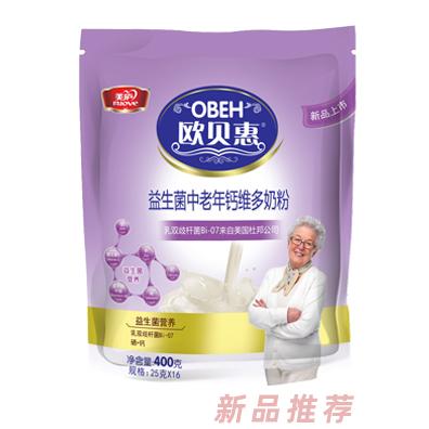 歐貝惠益生菌中老年鈣維多奶粉-袋裝400g