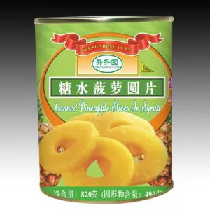 升升園糖水菠蘿圓片490g