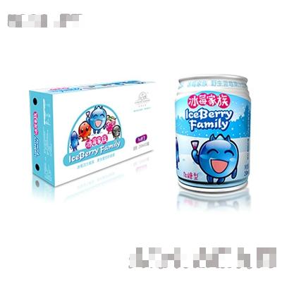 冰莓家族藍(lán)莓果汁易拉罐250mlx18瓶