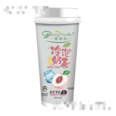 香碳乳冷泡奶茶水蜜桃
