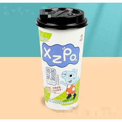 小豬佩奇抹茶紅豆奶茶
