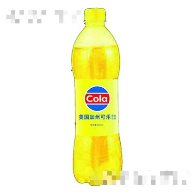 美國加州黃色可樂550ml