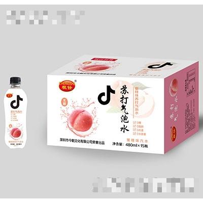 程仕蜜桃味蘇打氣泡水480mlx15