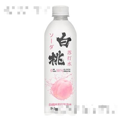 明仕白桃蘇打氣泡水450ml