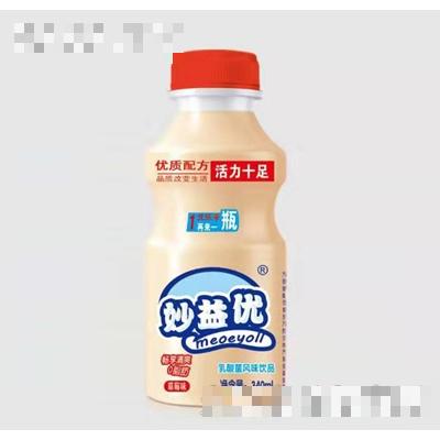 妙益優(yōu)草莓味乳酸菌飲品340ml