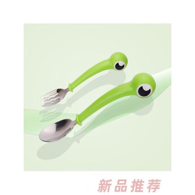 貝氏不銹鋼彩虹蟹叉勺綠色