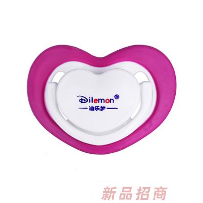 迪樂夢(mèng)心形安撫奶嘴粉色