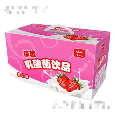 康小樂(lè)草莓乳酸菌飲品16杯彩箱