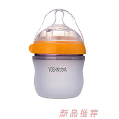 優(yōu)吮廣口硅膠PP奶瓶150ML