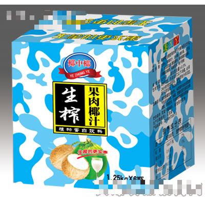 1.25kgx6瓶椰中椰生榨果肉椰汁