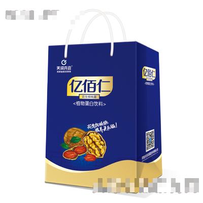 天潤真露億佰仁花生核桃露手提袋（藍色）