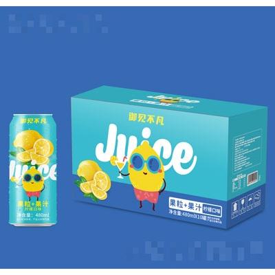 御見(jiàn)不凡果粒+果汁檸檬口味480mlX10罐