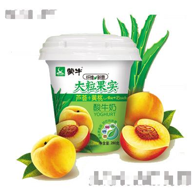 纖維新意大果粒酸奶(蘆薈+黃