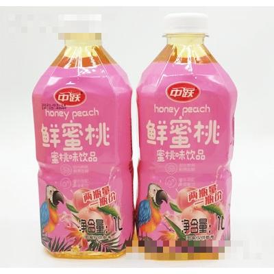 中躍鮮蜜桃味飲品1L