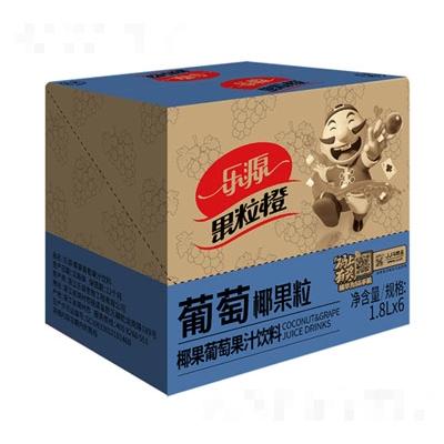 樂(lè)源壹品椰果葡萄果汁1.8LX6