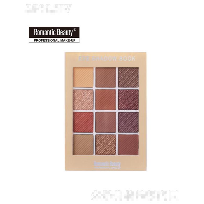 romantic beauty珠光12色眼影盤