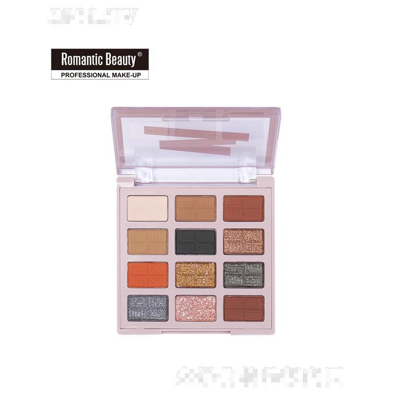 romantic beauty時尚12色珠光眼影盤