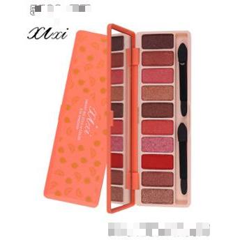 xixi西柚色桃花妝珠光眼影盤